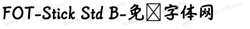 FOT-Stick Std B字体转换